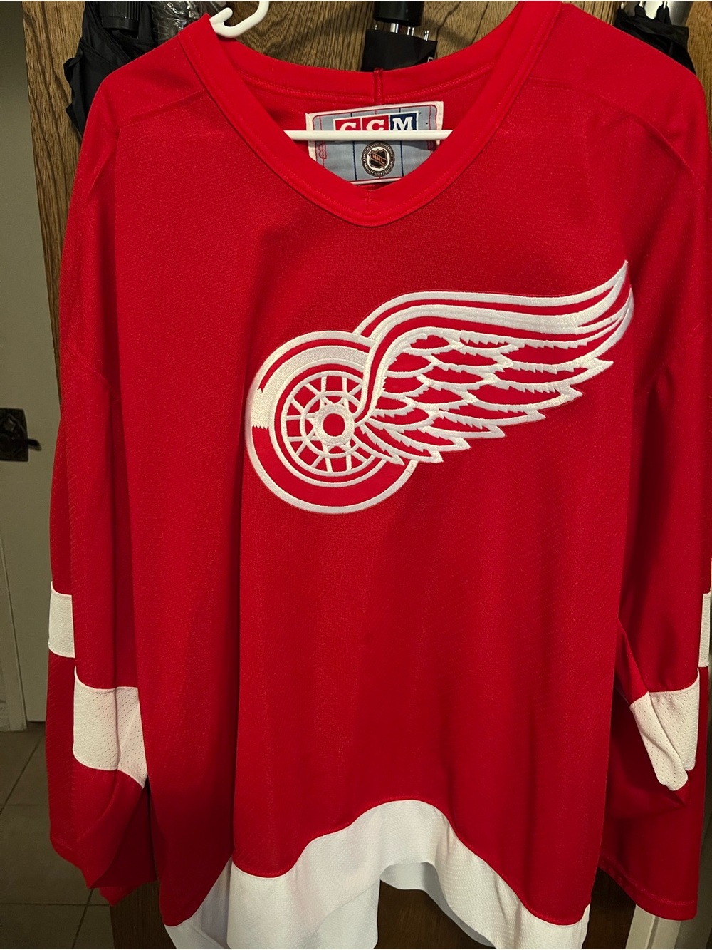 Vintage CCM Red Detroit Hockey Jersey XXL